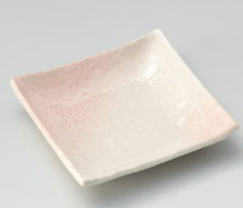 桜志野正角小皿