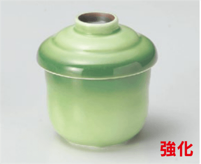 緑釉むし碗
