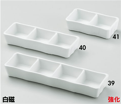 白磁四品盛 白磁四品盛