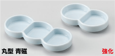 丸型 青磁三品皿 丸型 青磁三品皿