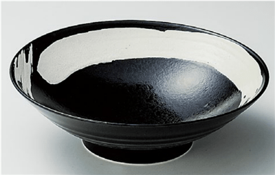 極刷毛黒8.0麺鉢