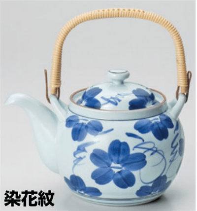 染花紋M8号土瓶 染花紋M8号土瓶