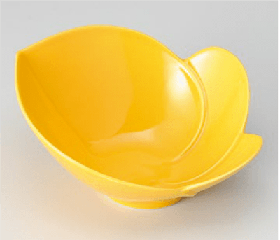 黄交趾かぶ型鉢