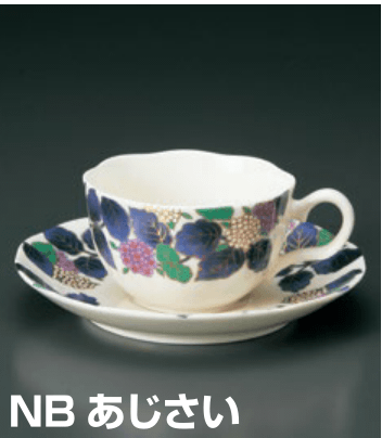 NBあじさいｺｰﾋｰ碗皿（セット）