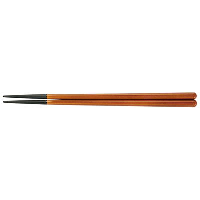 六角木目箸20.5cm 春慶(2回塗)
