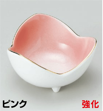 ピンク三ツ山小鉢(大) ピンク三ツ山小鉢(大)