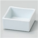 白磁ｽﾀｯｸ角鉢