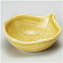 黄瀬戸木の葉豆鉢