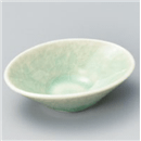 ﾋﾞｰﾄﾞﾛ灰釉石目楕円豆鉢