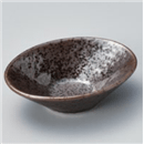 鉄仙花石目楕円豆鉢