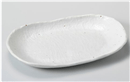 白粉引ﾜﾗｼﾞ楕円皿