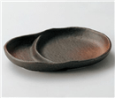 黒伊賀仕切皿 黒伊賀仕切皿