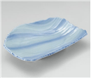 青地流水彫焼物皿