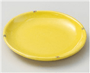 黄釉二彩4.5丸皿