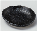 黒銀つむぎ10㎝皿