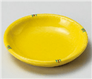 黄釉二彩3.0丸皿
