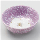 紫白吹き丸鉢