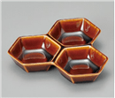 キャラメル六角三品皿 キャラメル六角三品皿