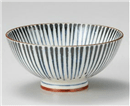 藍十草青丸型茶碗