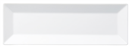 ｽｸｴｱ27㎝長角皿白