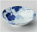 藍染ぶどう5.5浅鉢