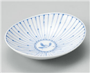 十草蘭楕円皿(中)