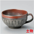 鉄砂彫込片手ｽｰﾌﾟｶｯﾌﾟ