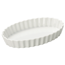 白楕円楕円10吋ﾊﾟｲ皿