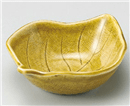 黄瀬戸木の葉小鉢