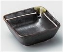 鉄釉ﾗｲﾝ3.6角小鉢