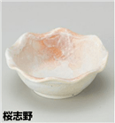 桜志野花型4.0小鉢